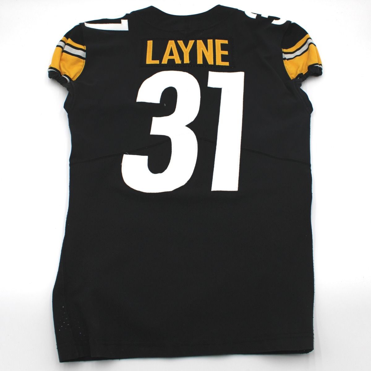 Pittsburgh Steelers #31 Justin Layne 2019 Game Used Home Jersey 4 Pittsburgh Steelers #31 Justin Layne 2019 Game Used Home Jersey