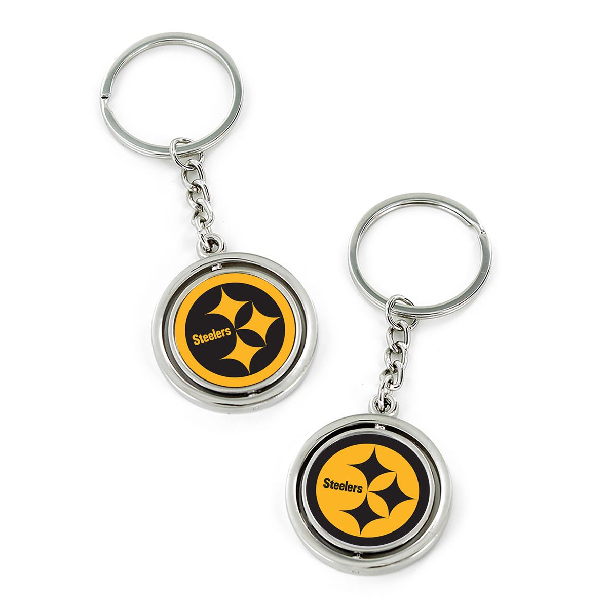 Pittsburgh Steelers Spinning Color Rush Logo Keychain