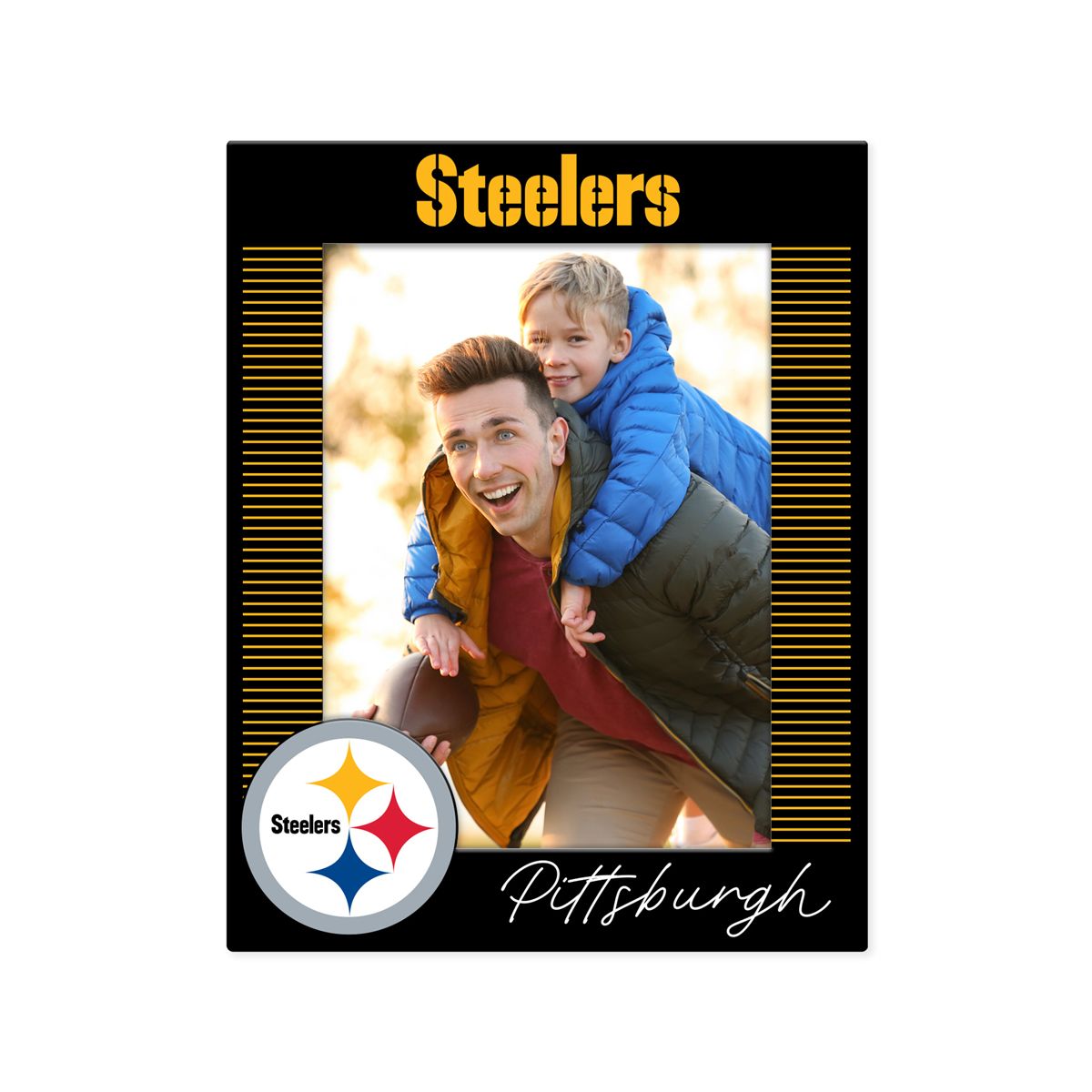 Pittsburgh Steelers Wordmark 3x4 Magnetic Picture Frame 3 Pittsburgh Steelers Wordmark 3x4 Magnetic Picture Frame