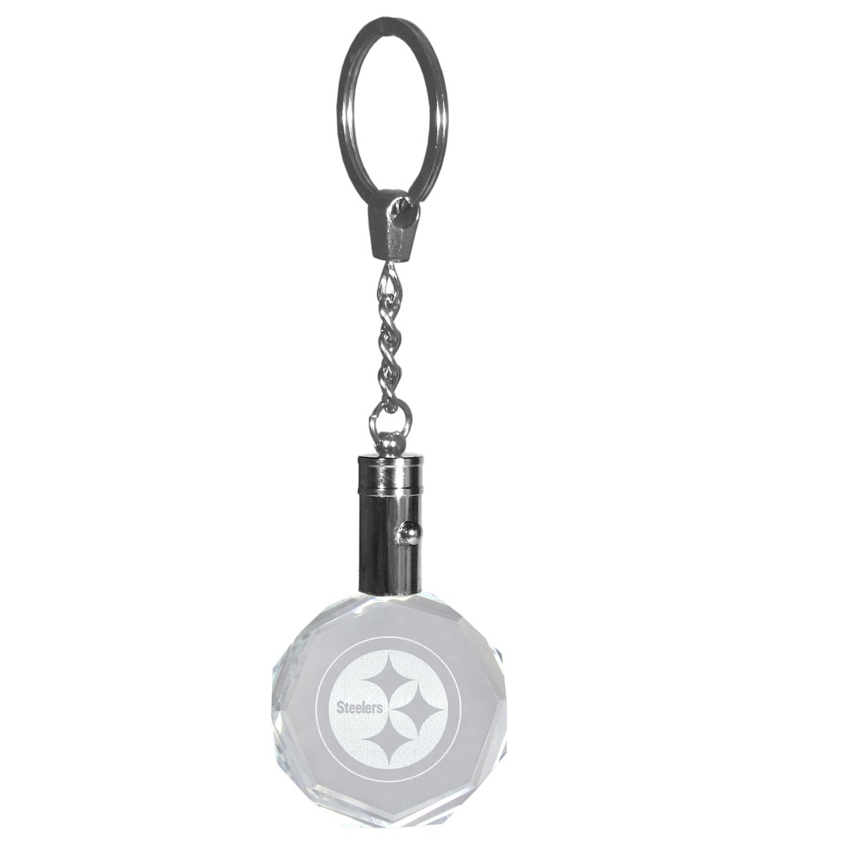 Pittsburgh Steelers LED Crystal Keychain 1 Pittsburgh Steelers LED Crystal Keychain
