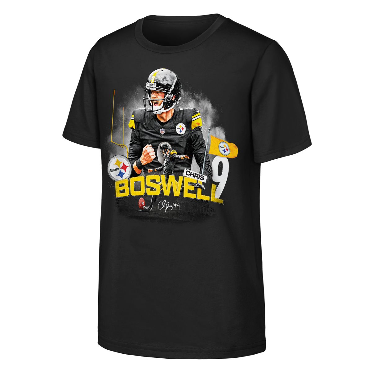 Pittsburgh Steelers Youth Boswell Player Short Sleeve T-Shirt