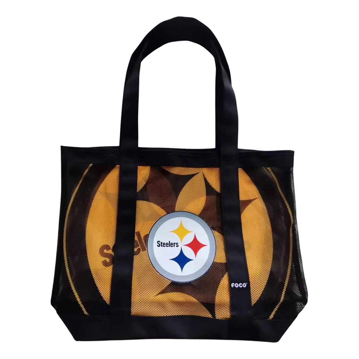 Pittsburgh Steelers Big Logo Mesh Tote Bag