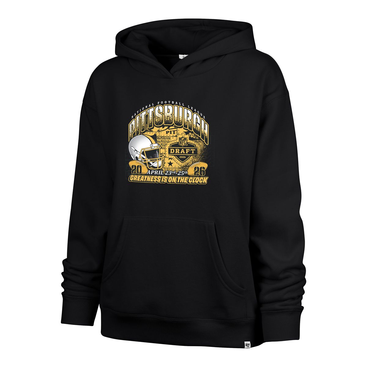 Pittsburgh Steelers Women's '47 Brand Draft Naomi Hoodie