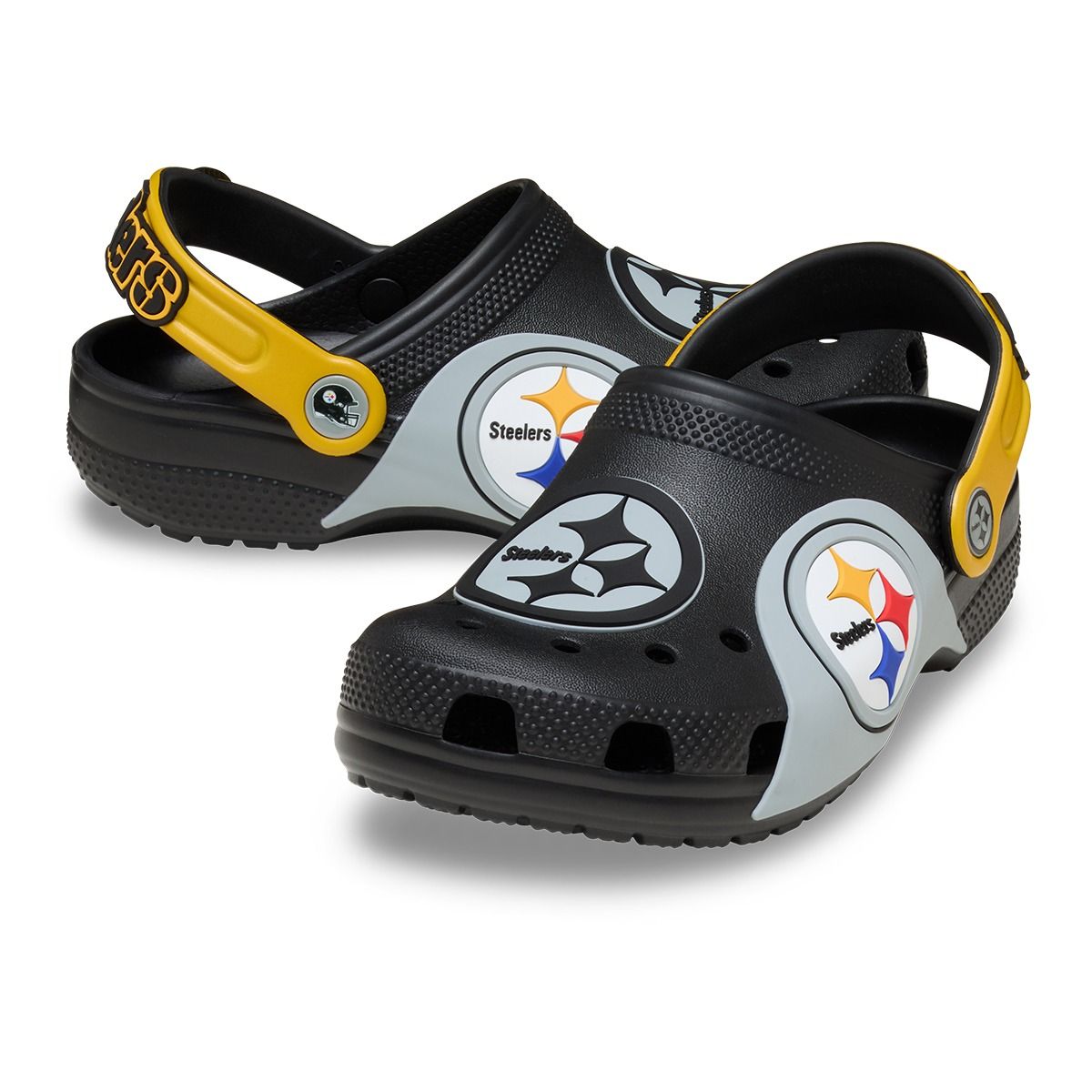 Pittsburgh Steelers Youth Crocs Refresh Clog