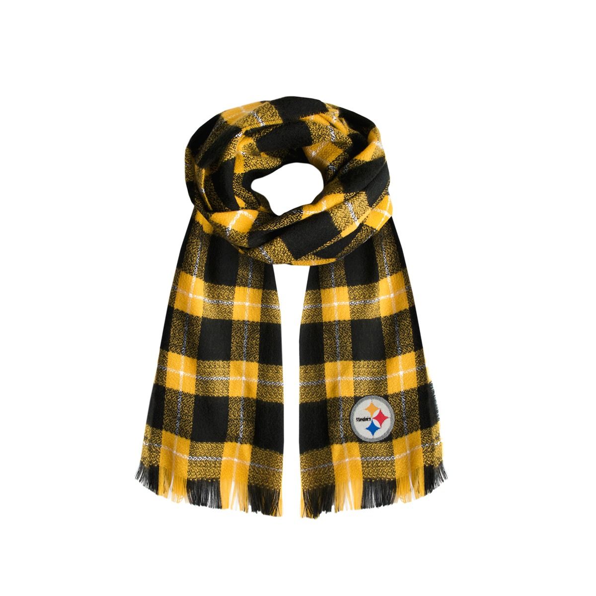 Pittsburgh Steelers Women's Plaid Blanket Scarf