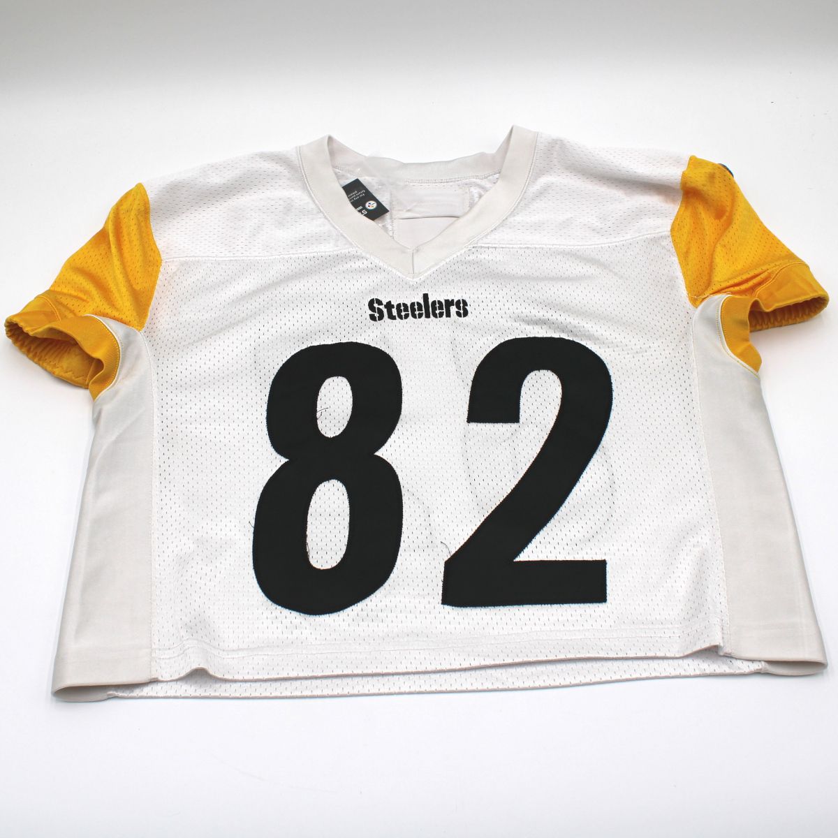 Pittsburgh Steelers #82 Dez Fitzpatrick 2023 Practice Used White Offense Jersey