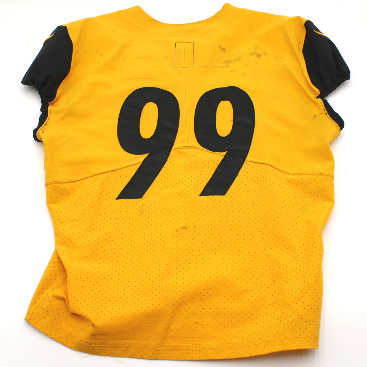 Pittsburgh Steelers #99 Larry Ogunjobi 2023 Practice Used Gold Defense Jersey