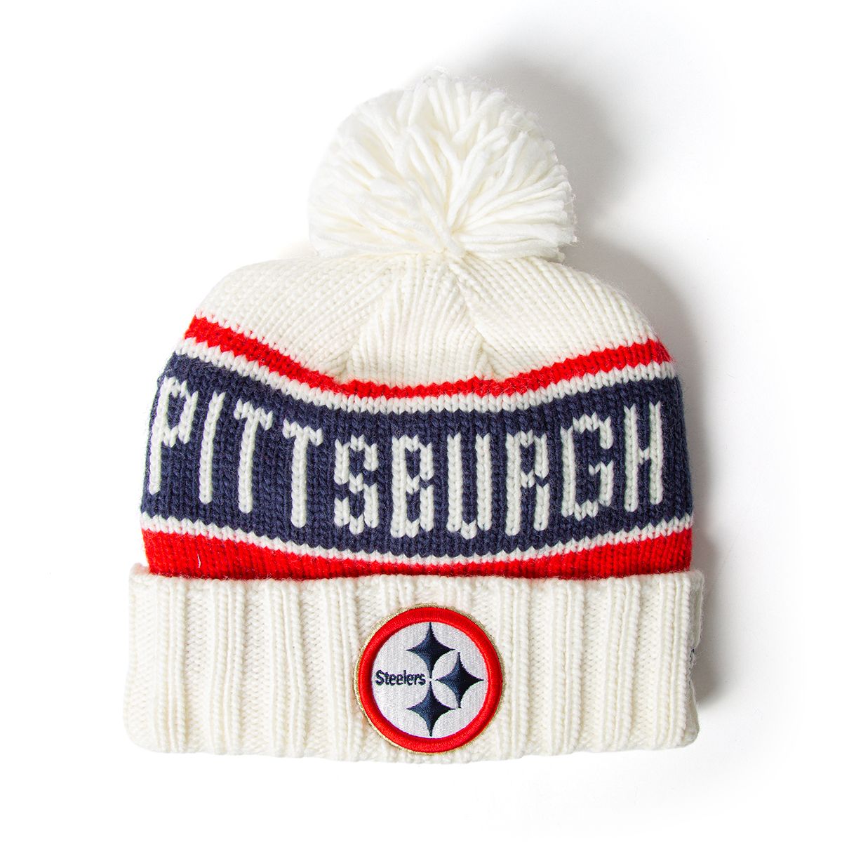 Pittsburgh Steelers New Era America 250 Cream Knit Hat 11 Pittsburgh Steelers New Era America 250 Cream Knit Hat