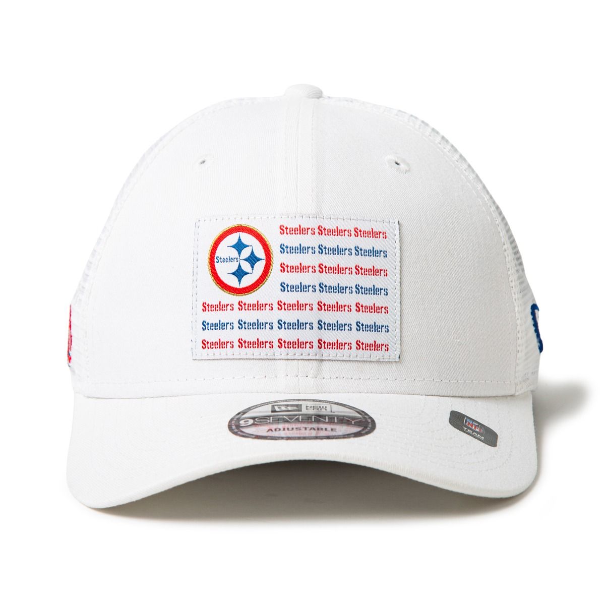 Pittsburgh Steelers New Era 9SEVENTY Logo Flag America 250 Trucker Hat 2 Pittsburgh Steelers New Era 9SEVENTY Logo Flag America 250 Trucker Hat