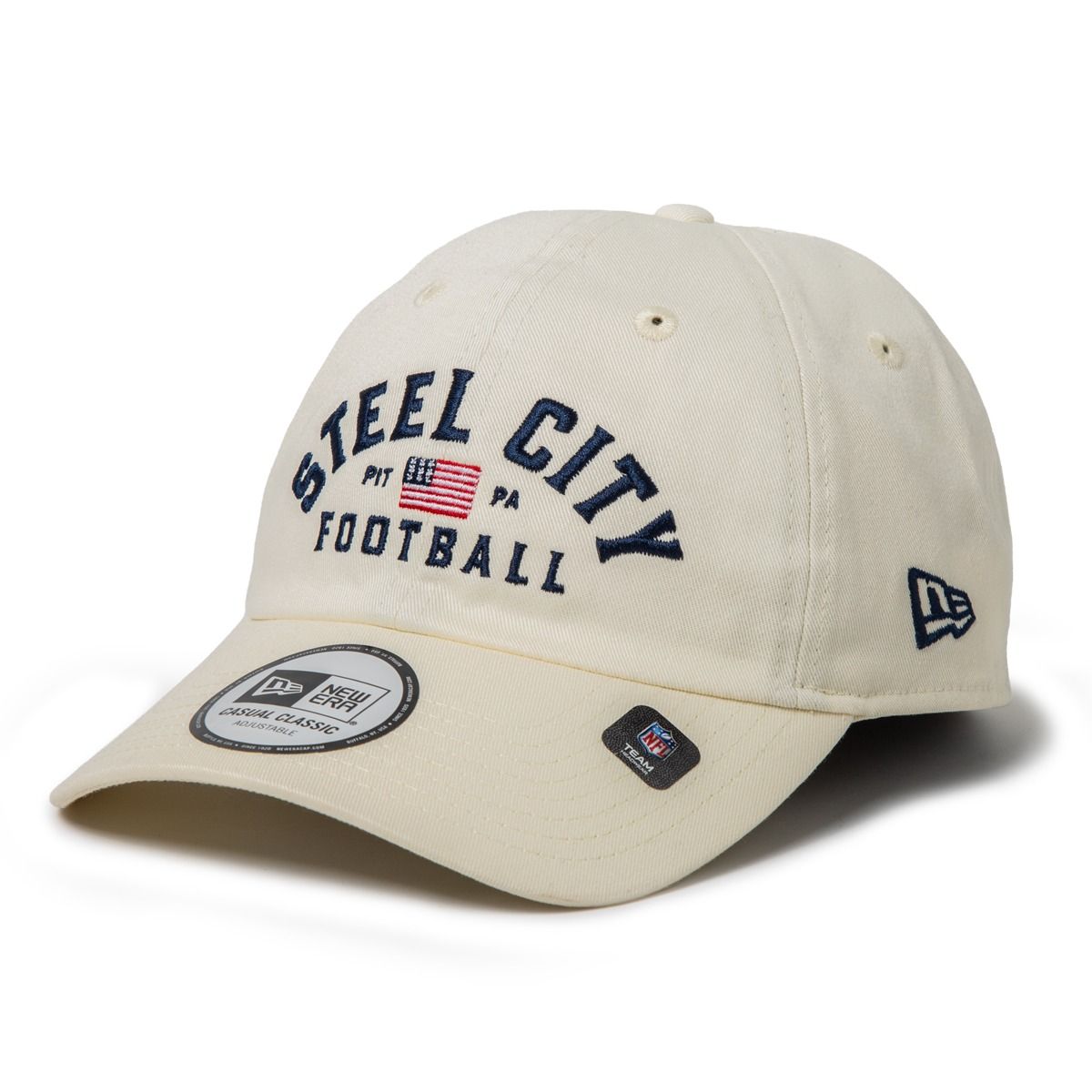 Pittsburgh Steelers New Era Casual Classic Steel City White Hat