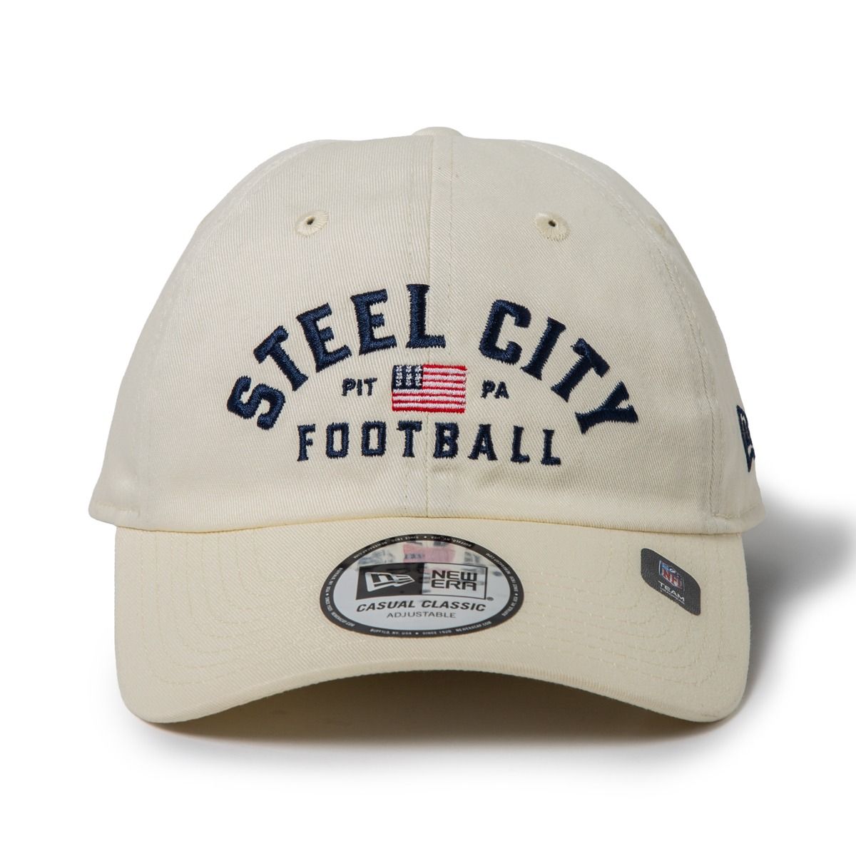 Pittsburgh Steelers New Era Casual Classic Steel City White Hat