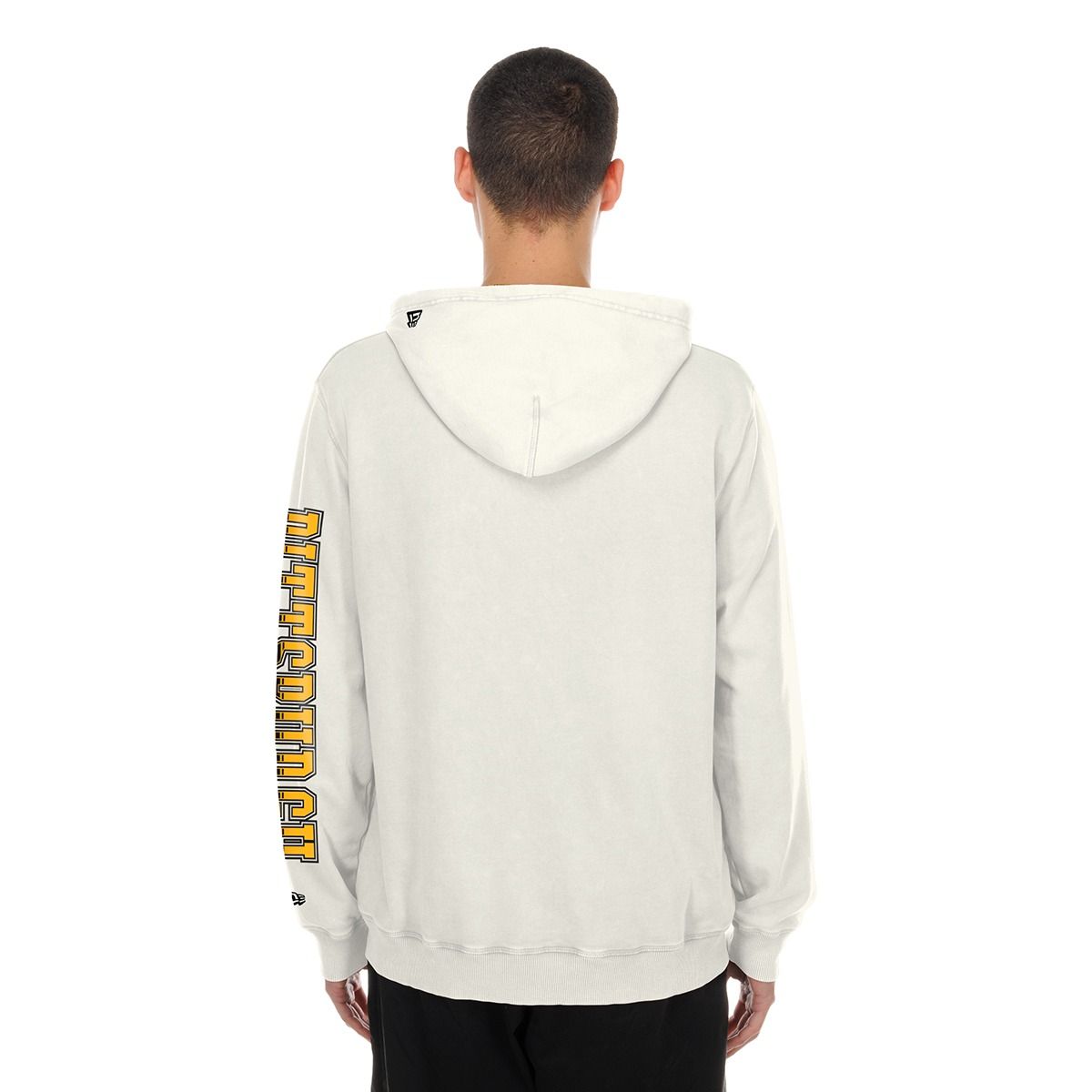 Pittsburgh Steelers Men's New Era Stripe Through City Pullover Fleece Hoodie 3 Pittsburgh Steelers Men's New Era Stripe Through City Pullover Fleece Hoodie