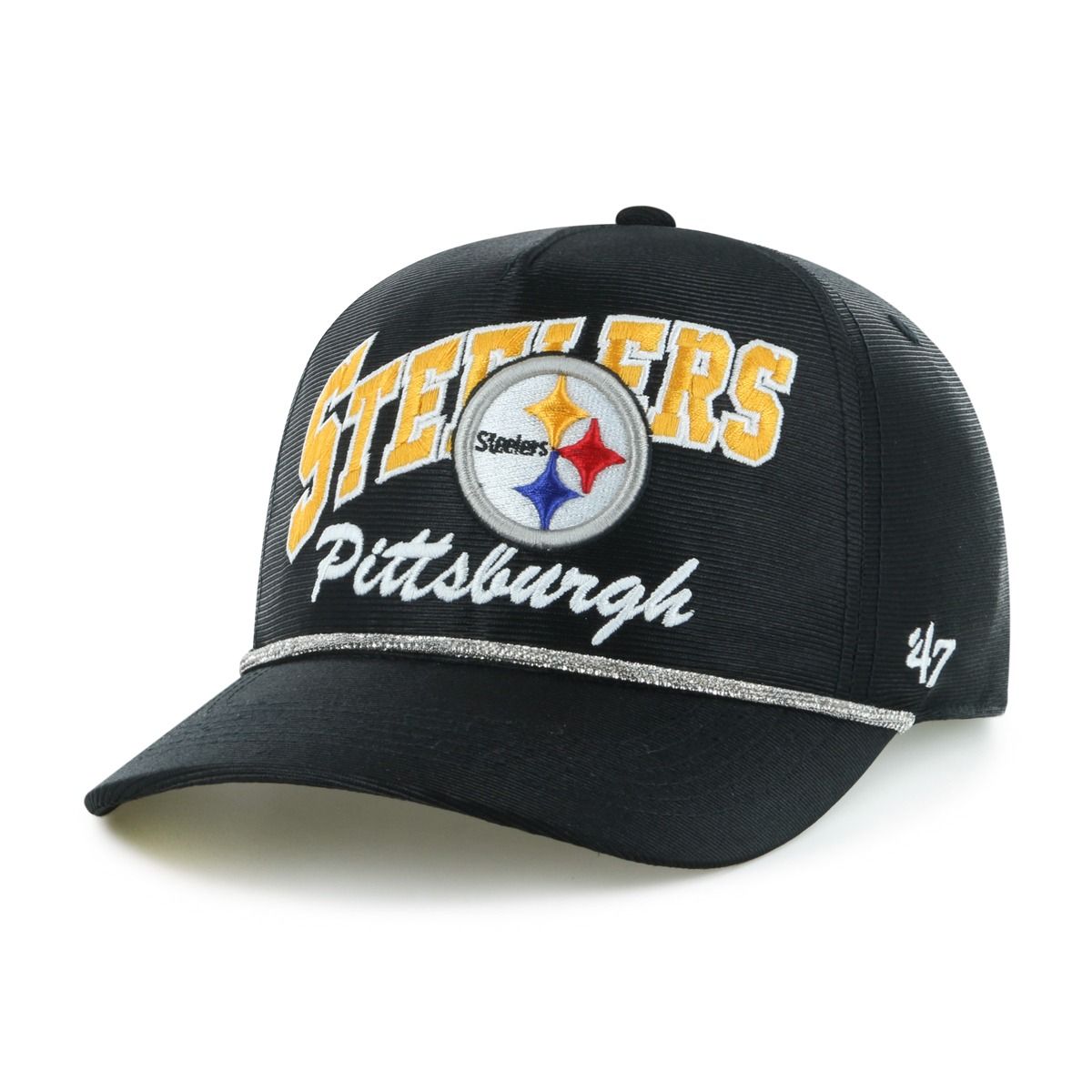 Pittsburgh Steelers Women's '47 Brand Hitch Trendy Glitter Hat