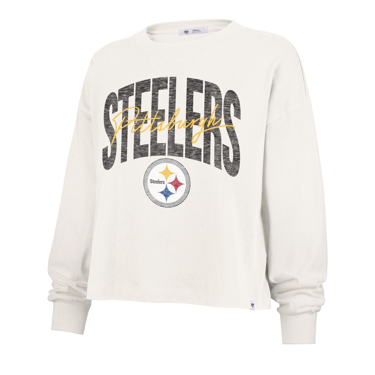 Pittsburgh Steelers Women's '47 Brand Muse Sydney Long Sleeve T-Shirt