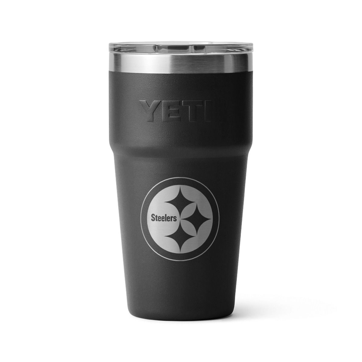 Pittsburgh Steelers Yeti Rambler 20oz Black Stack Cup 16 Pittsburgh Steelers Yeti Rambler 20oz Black Stack Cup