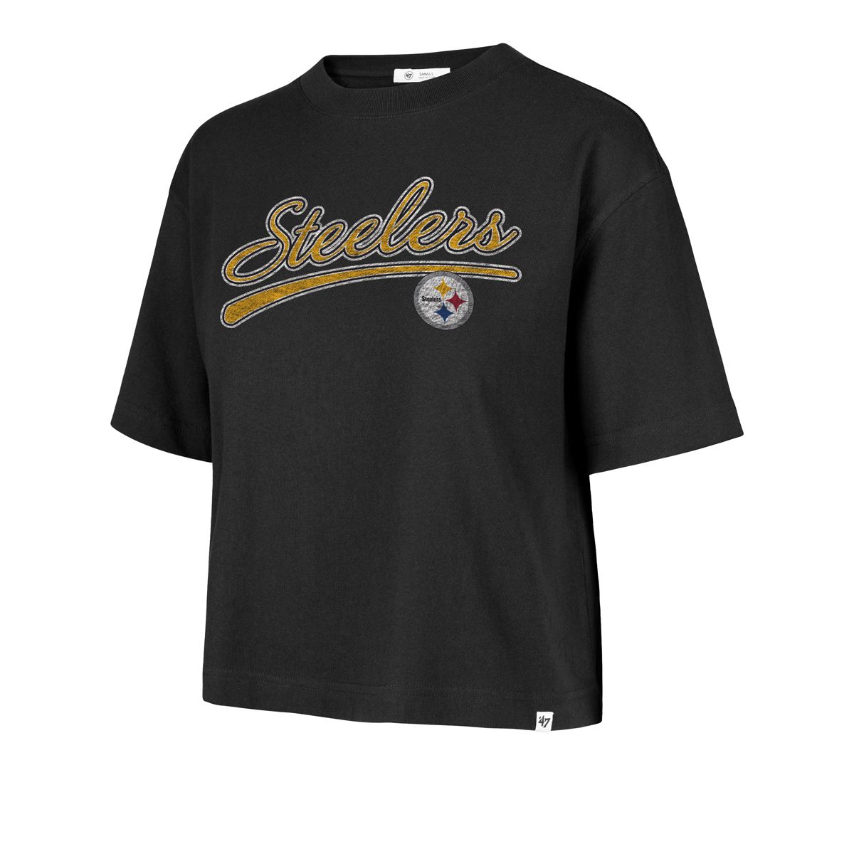 Pittsburgh Steelers Women's '47 Brand Believer Reed City Short Sleeve T-Shirt