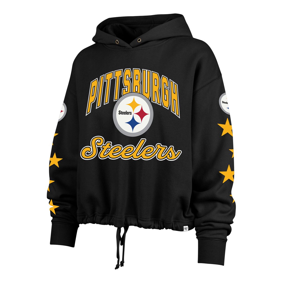 Pittsburgh Steelers Women's '47 Brand Starry-Eyed Venice Hoodie 4 Pittsburgh Steelers Women's '47 Brand Starry-Eyed Venice Hoodie
