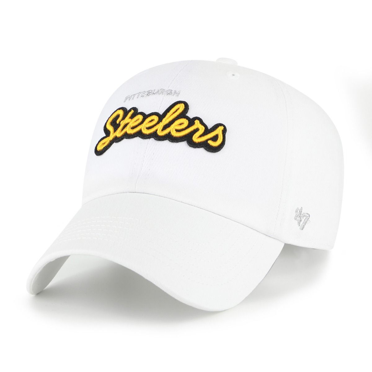 Pittsburgh Steelers Women's '47 Brand Script Clean Up Hat 1 Pittsburgh Steelers Women's '47 Brand Script Clean Up Hat