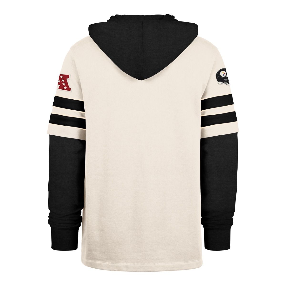 Pittsburgh Steelers Men's '47 Brand Split Zone Lacer Hoodie 2 Pittsburgh Steelers Men's '47 Brand Split Zone Lacer Hoodie