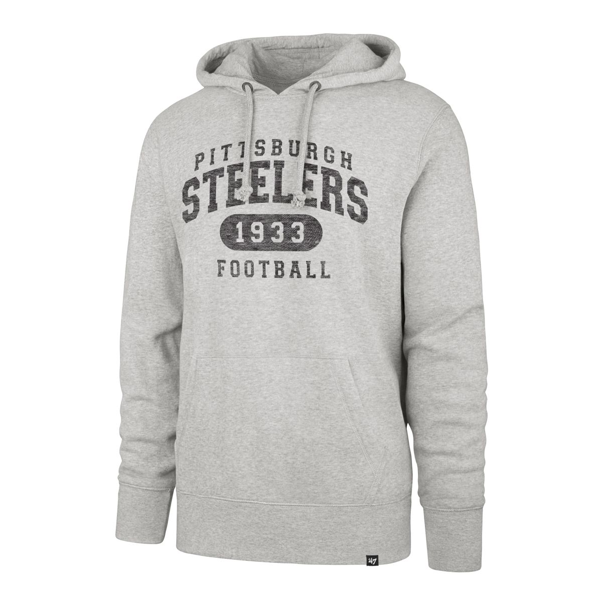Pittsburgh Steelers Men's '47 Brand Model Arch Headline Hoodie 4 Pittsburgh Steelers Men's '47 Brand Model Arch Headline Hoodie