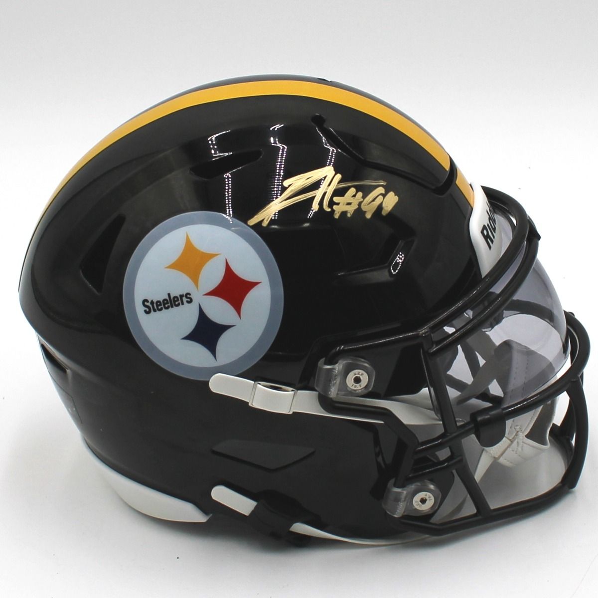 Pittsburgh Steelers #99 Derrick Harmon Autographed Riddell Speedflex Midi Helmet