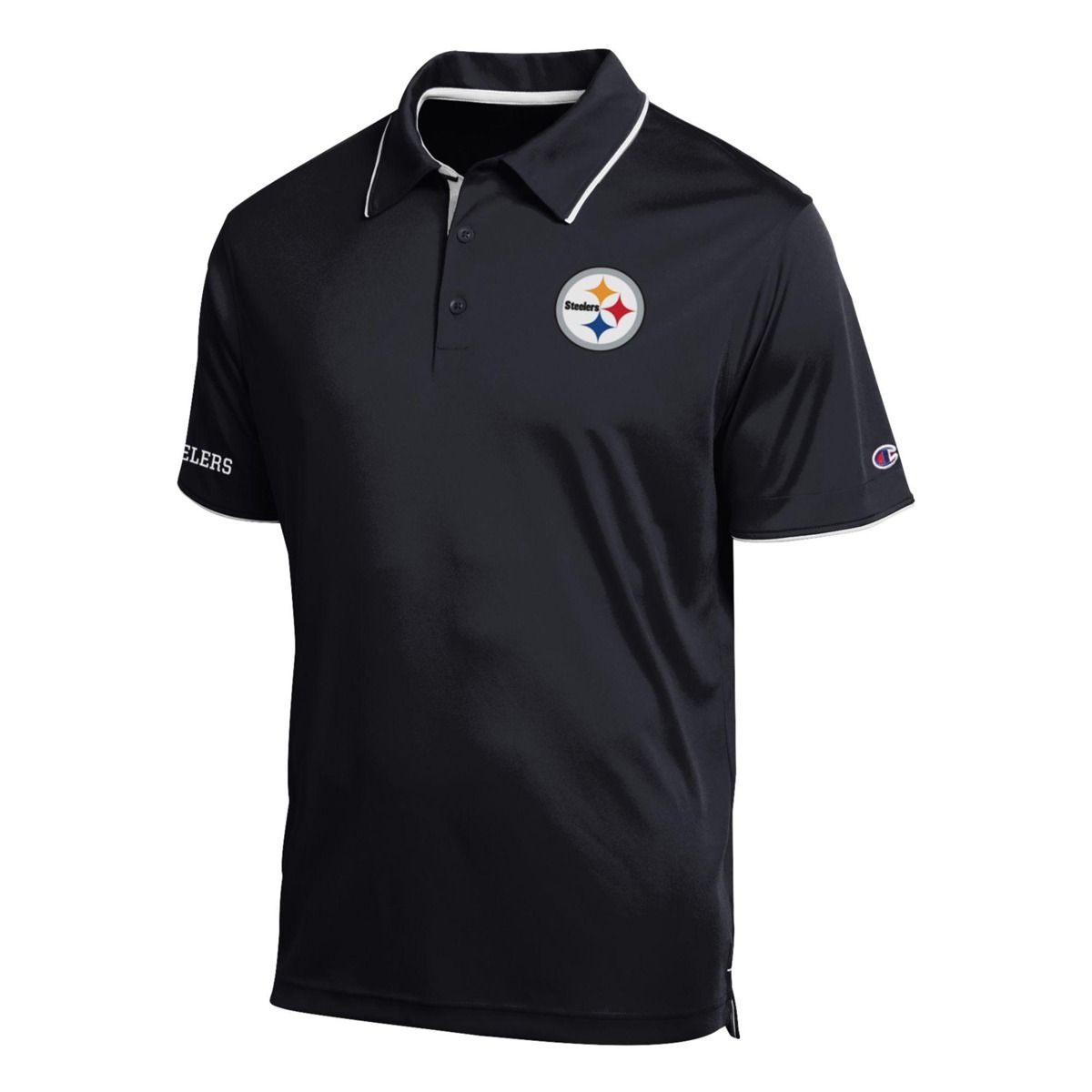 Pittsburgh Steelers Men's Champion Piped Polo 2 Pittsburgh Steelers Men's Champion Piped Polo