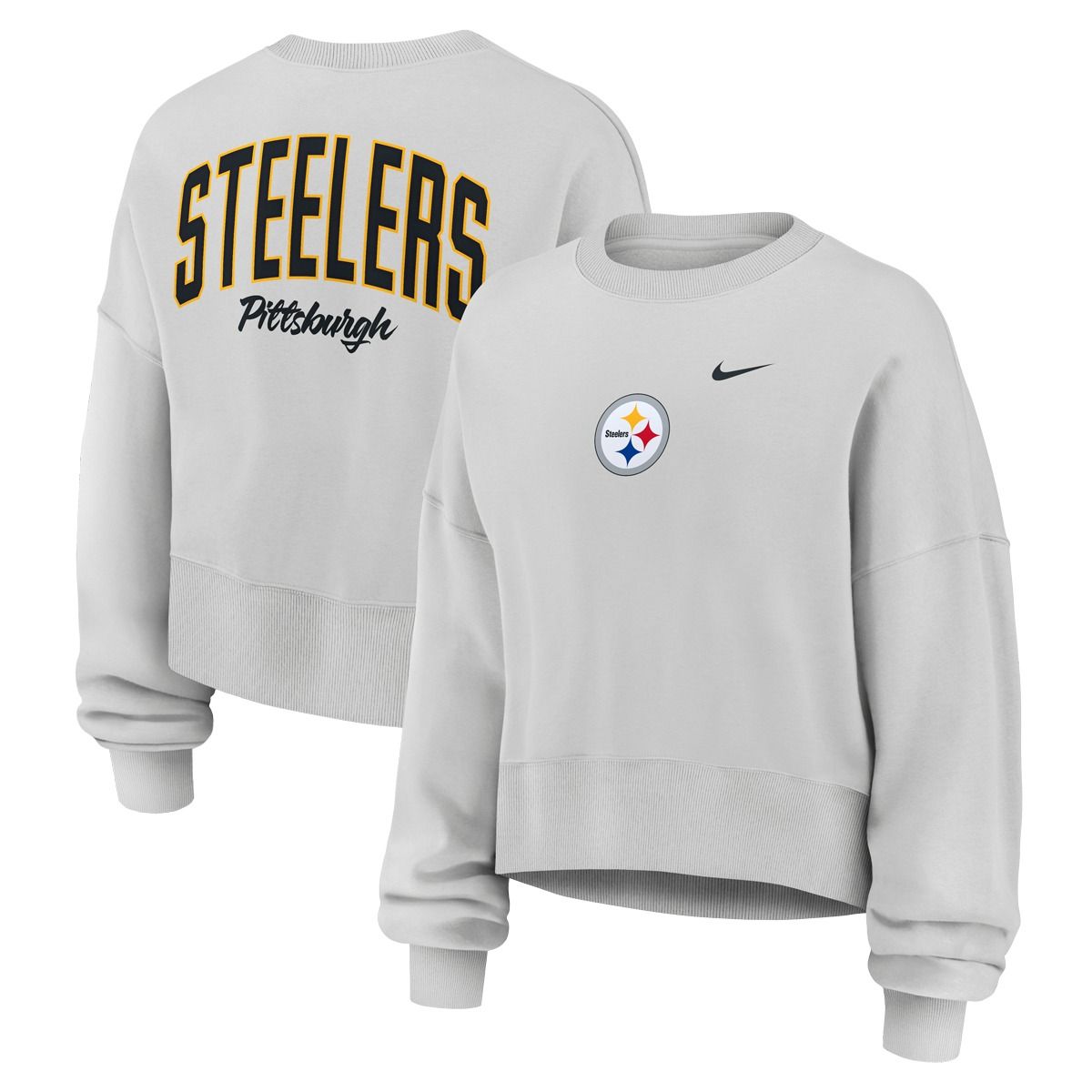 Pittsburgh Steelers Women's Nike Phoenix Fleece Crew 6 Pittsburgh Steelers Women's Nike Phoenix Fleece Crew