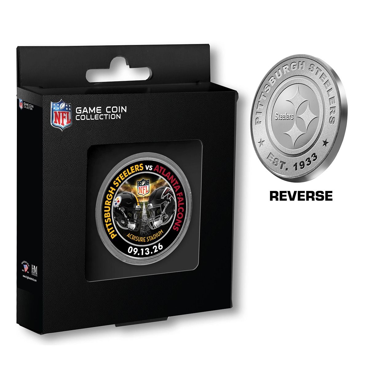 Pittsburgh Steelers vs. Atlanta Falcons 9/13/26 Coin of the Game