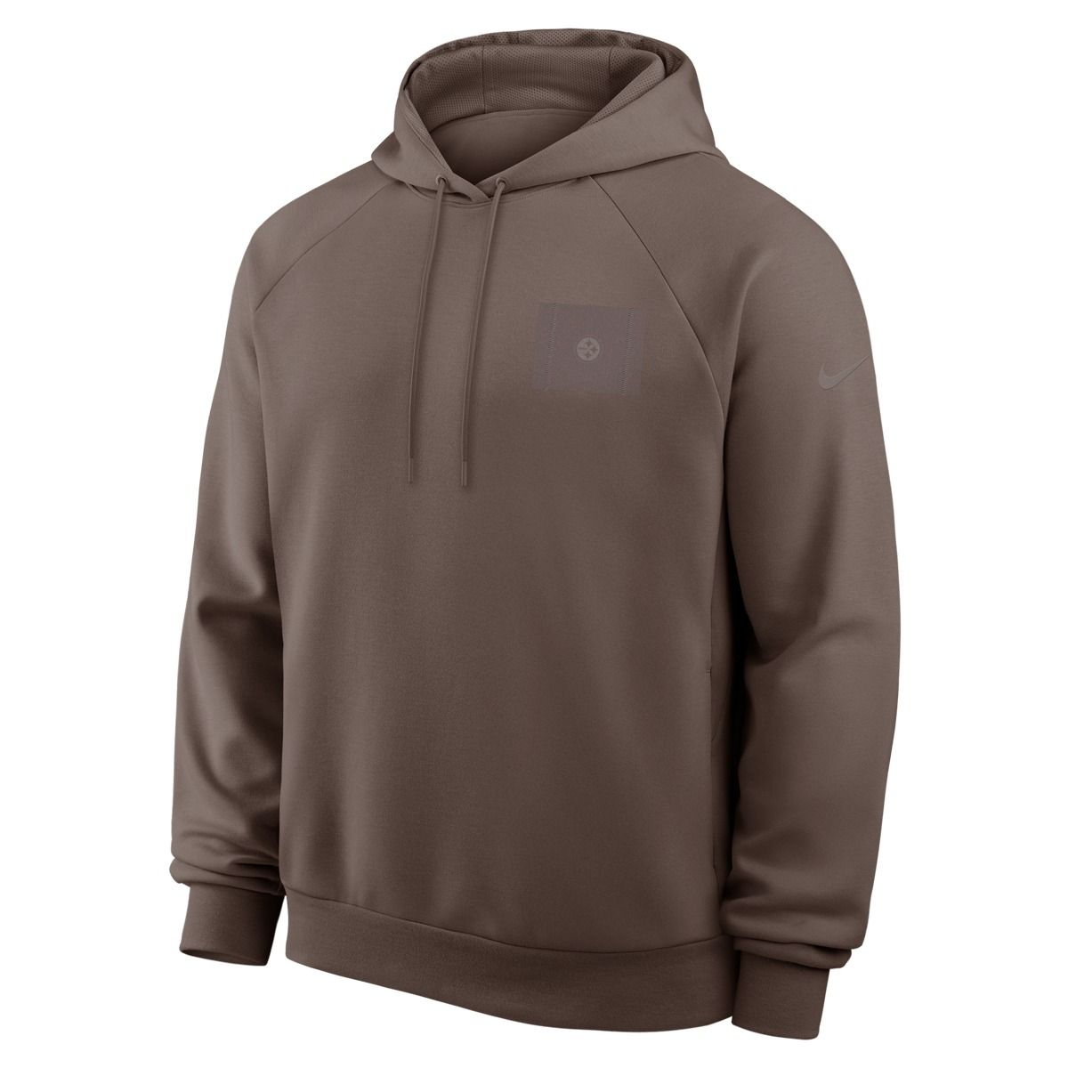 Pittsburgh Steelers Men's Nike Regarged Dri-FIT Brown Pullover Hoodie 6 Pittsburgh Steelers Men's Nike Regarged Dri-FIT Brown Pullover Hoodie