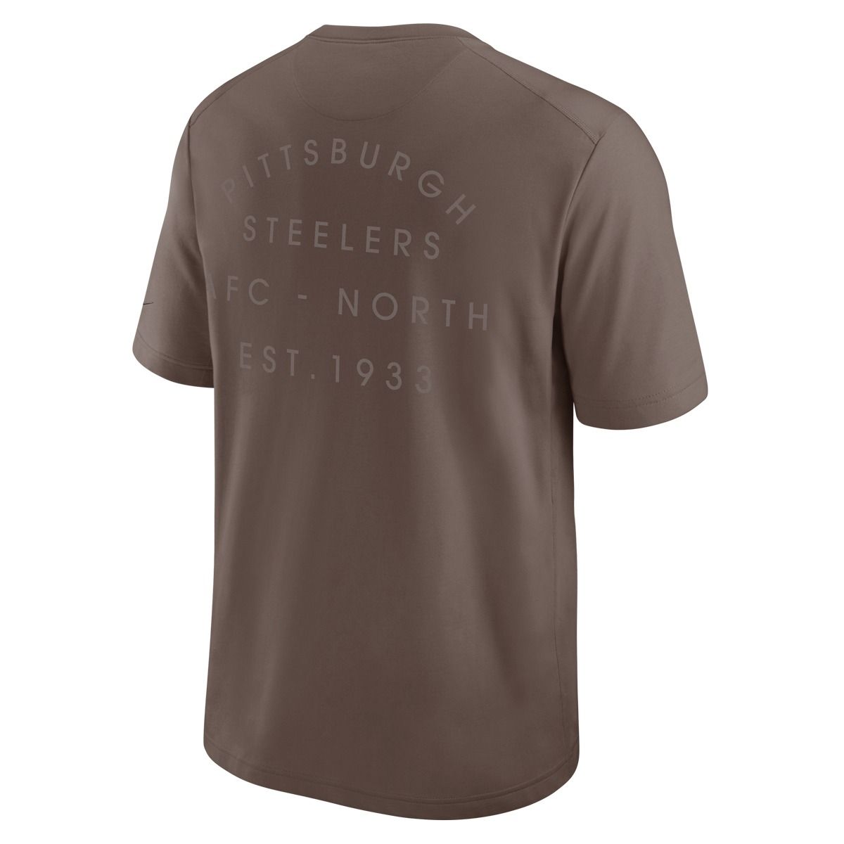 Pittsburgh Steelers Men's Nike Regarged Dri-FIT Brown Short Sleeve T-Shirt 3 Pittsburgh Steelers Men's Nike Regarged Dri-FIT Brown Short Sleeve T-Shirt