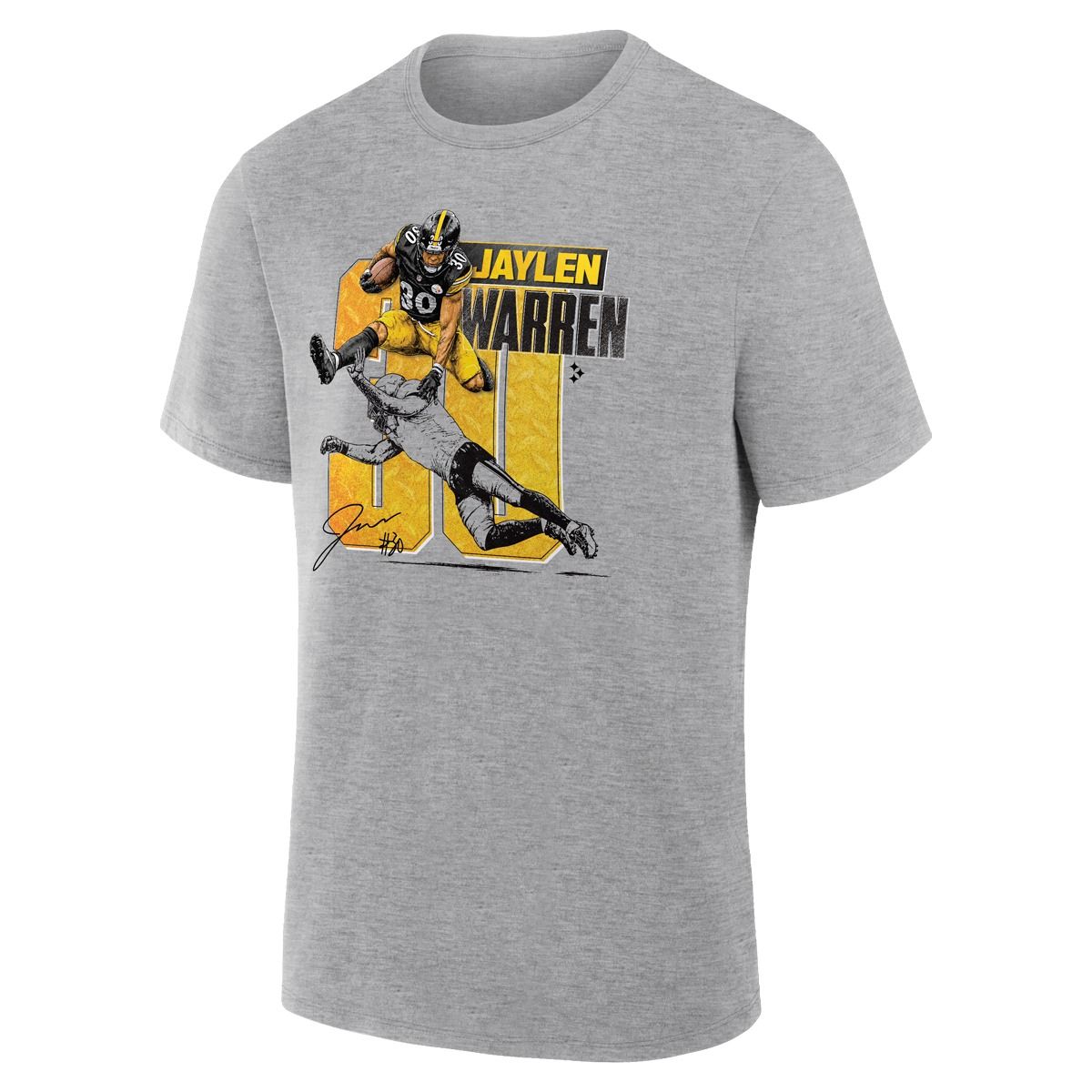 Pittsburgh Steelers Men's Jaylen Warren Player Short Sleeve T-Shirt