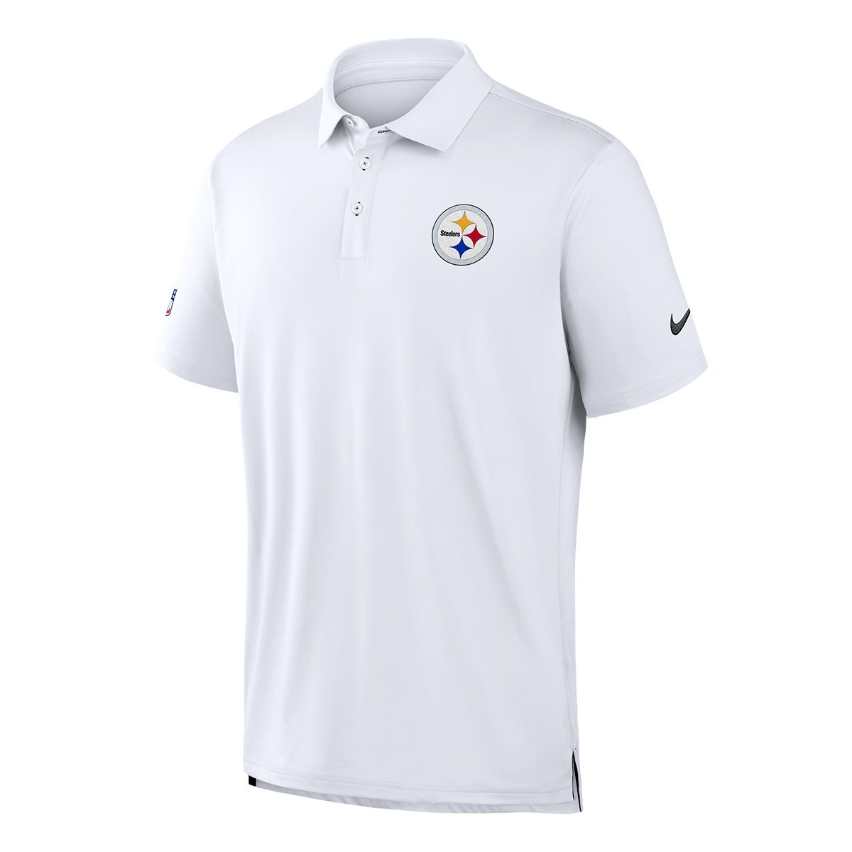 Pittsburgh Steelers Men's Nike Dri-FIT Tour White Polo 7 Pittsburgh Steelers Men's Nike Dri-FIT Tour White Polo