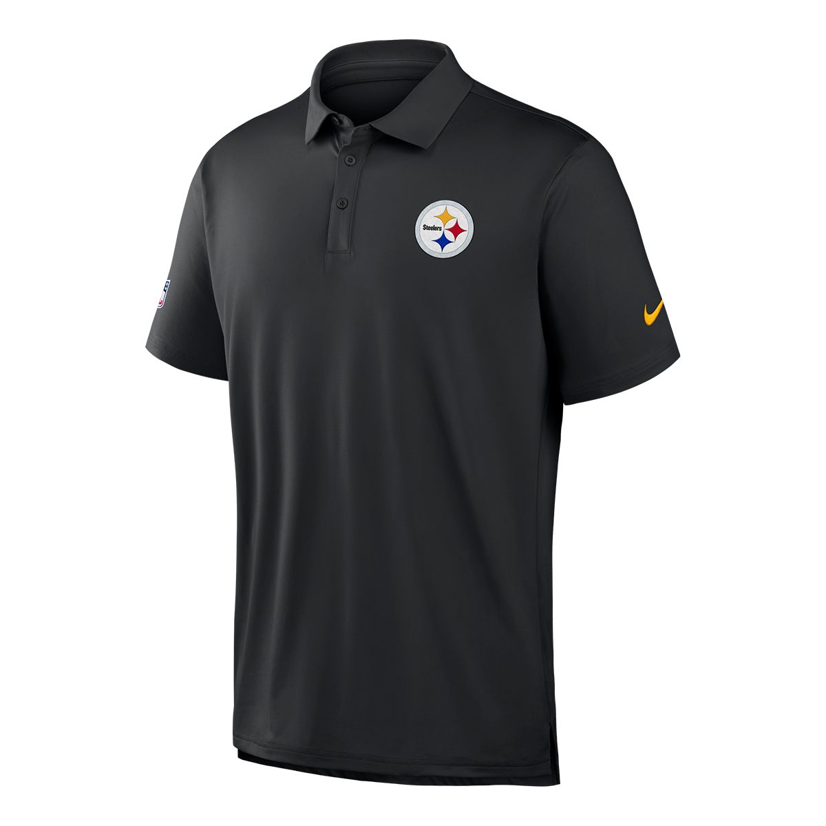 Pittsburgh Steelers Men's Nike Dri-FIT Tour Black Polo 1 Pittsburgh Steelers Men's Nike Dri-FIT Tour Black Polo