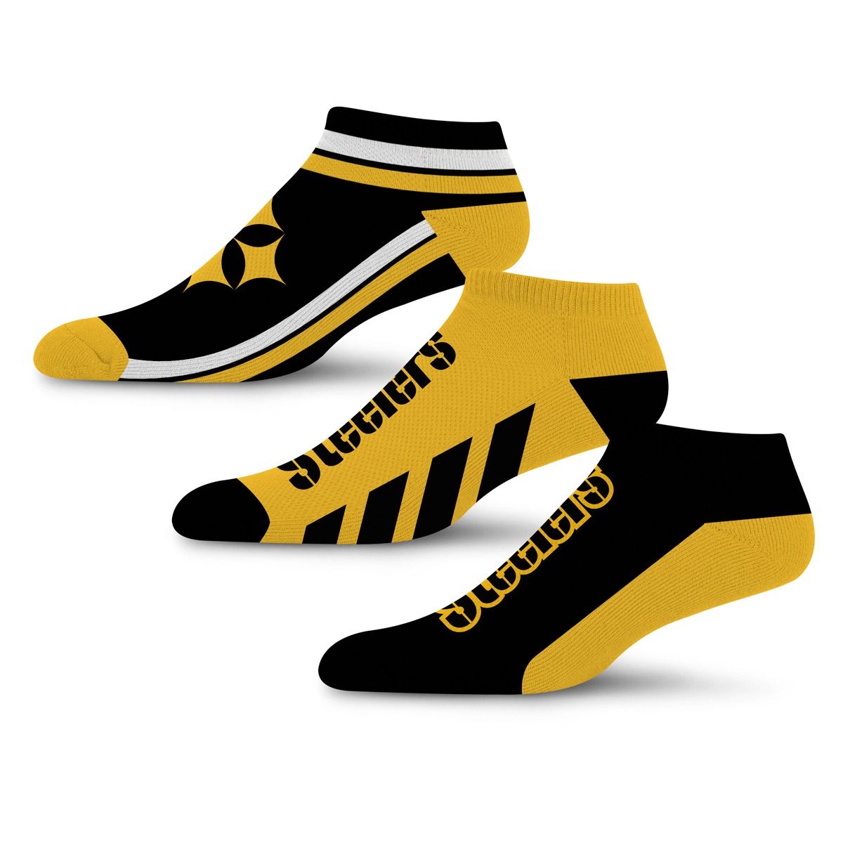 Pittsburgh Steelers Color Rush Varsity 3 Pack Socks