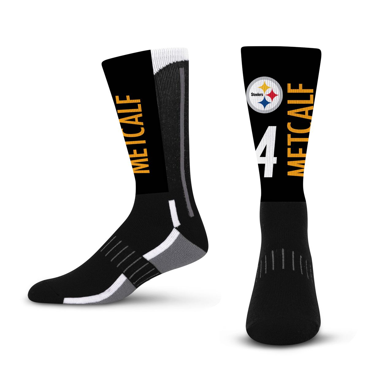 Pittsburgh Steelers Metcalf #4 Phenom Curve Sock