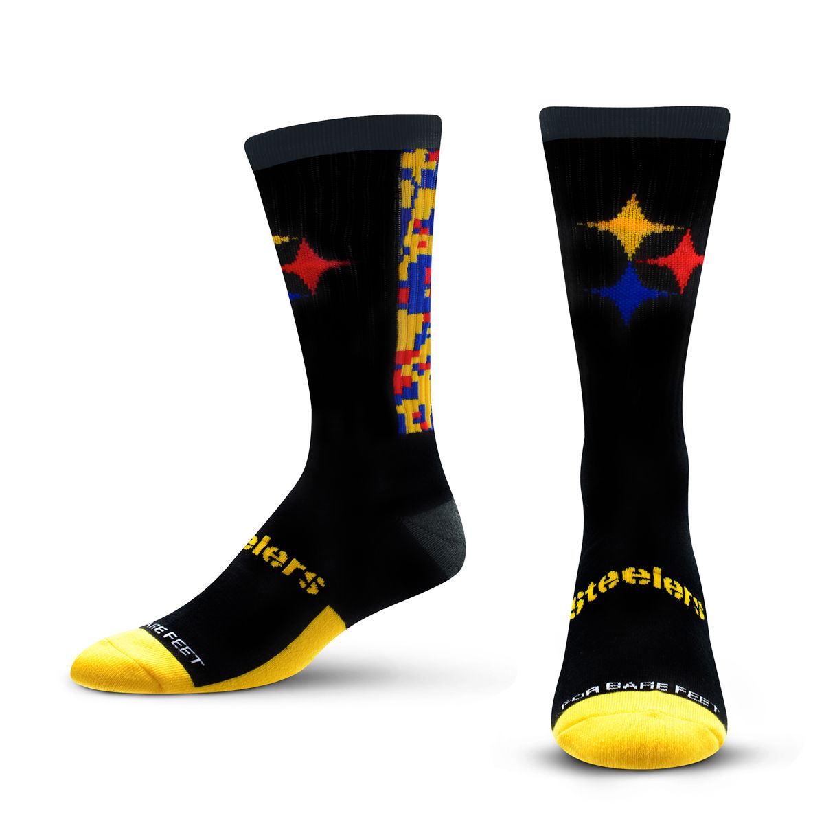 Pittsburgh Steelers Youth Hypocycoid Digi Split Camo Crew Sock 1 Pittsburgh Steelers Youth Hypocycoid Digi Split Camo Crew Sock