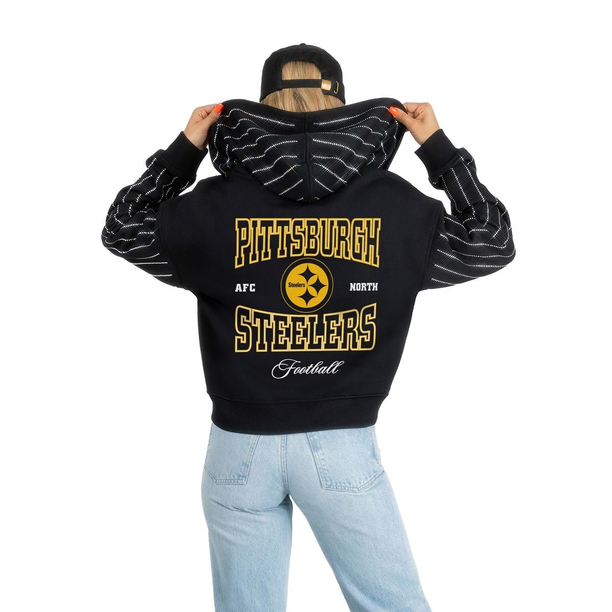 Pittsburgh Steelers Women's Gameday Couture Color Rush Eyes on the Prize Full-Zip Hoodie