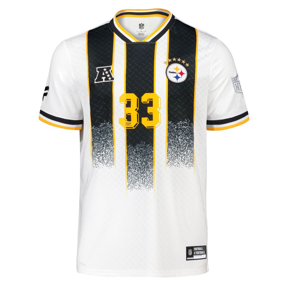 Pittsburgh Steelers Replica Ghost Code 33 Soccer Jersey 1 Pittsburgh Steelers Replica Ghost Code 33 Soccer Jersey