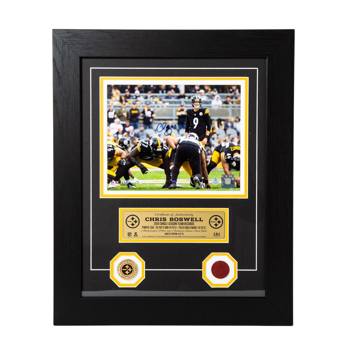 Pittsburgh Steelers Chris Boswell Limited Edition Commemorative Piece 2 Pittsburgh Steelers Chris Boswell Limited Edition Commemorative Piece