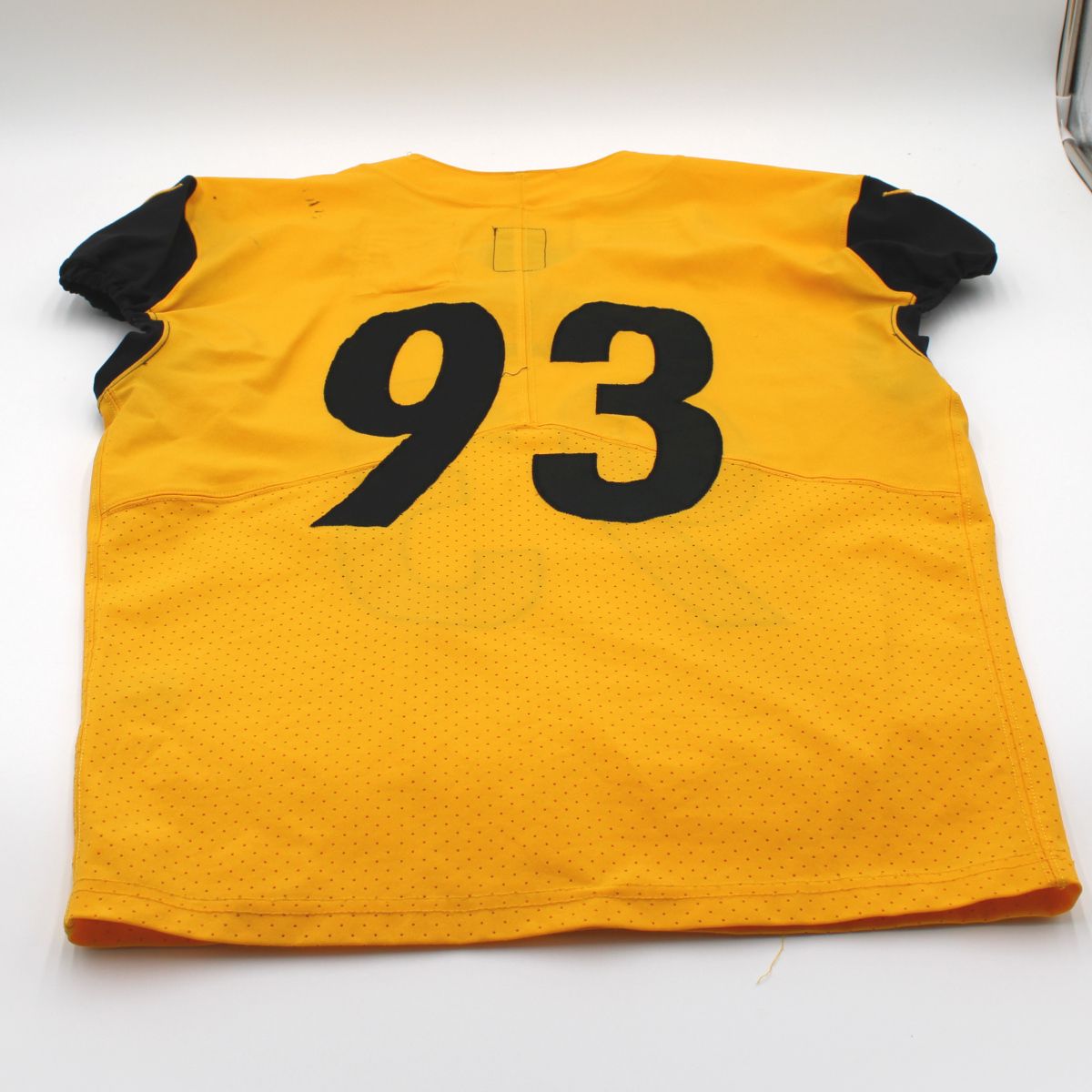 Pittsburgh Steelers #93 Mark Robinson 2023 Practice Used Gold Defense Jersey