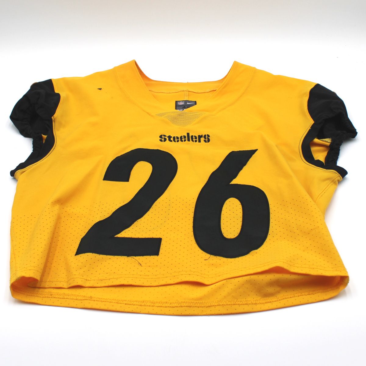 Pittsburgh Steelers #26 Kwon Alexander 2023 Training Camp Practice Used Gold Defense Jersey 5 Pittsburgh Steelers #26 Kwon Alexander 2023 Training Camp Practice Used Gold Defense Jersey