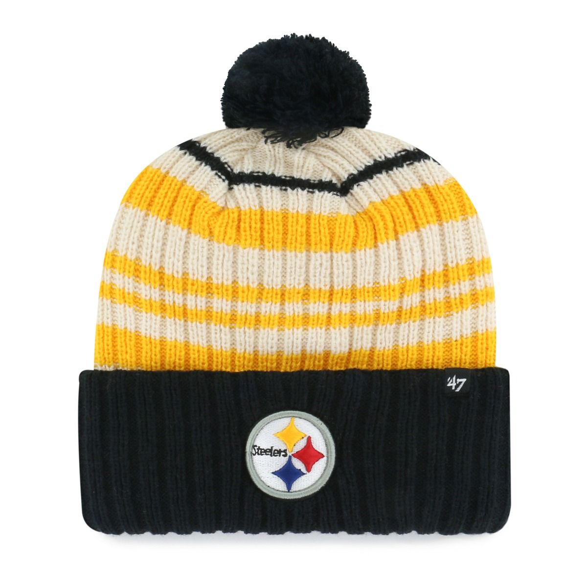 Pittsburgh Steelers Youth '47 Brand Snow Fort Knit Hat