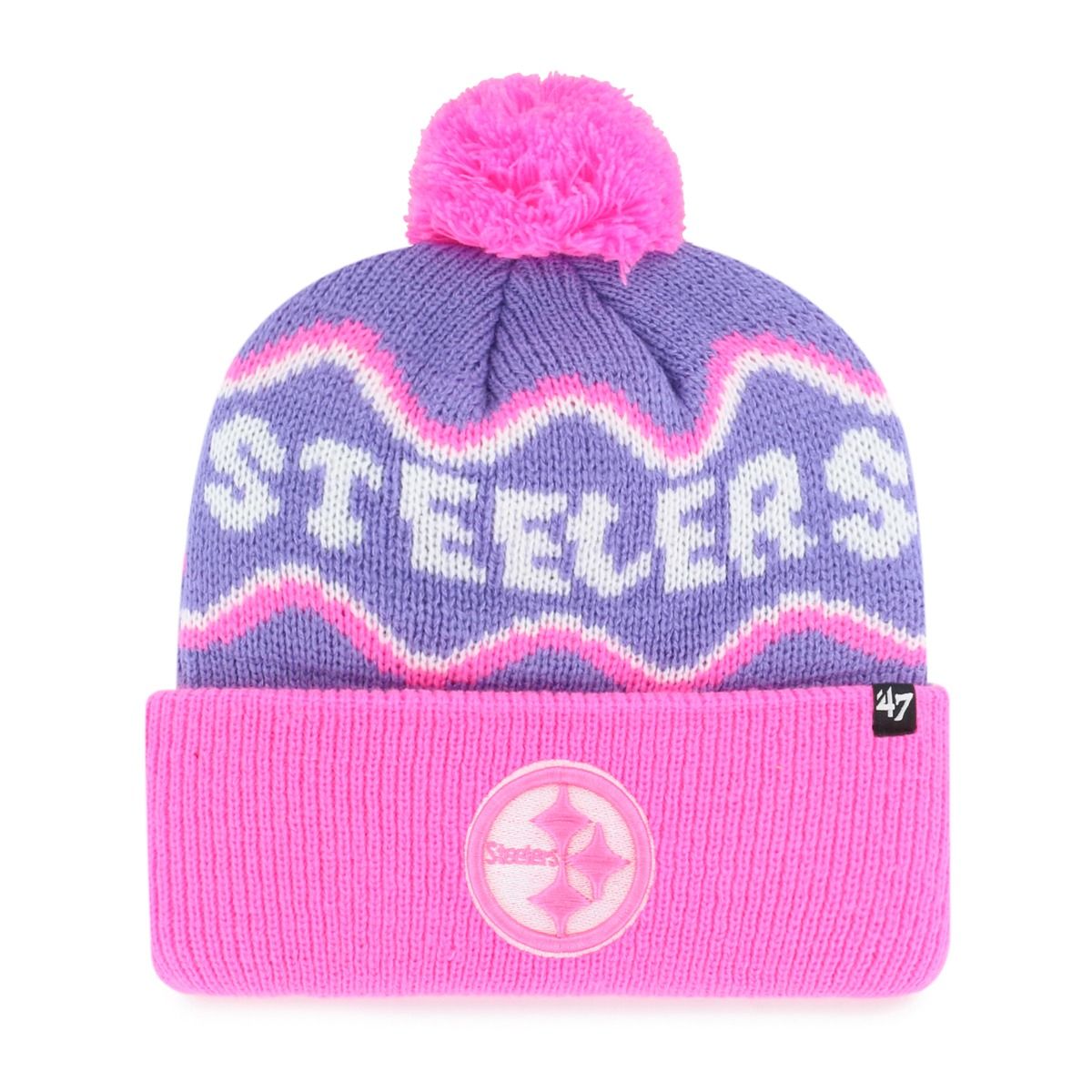 Pittsburgh Steelers Girl's '47 Brand Squiggle Script Knit Hat