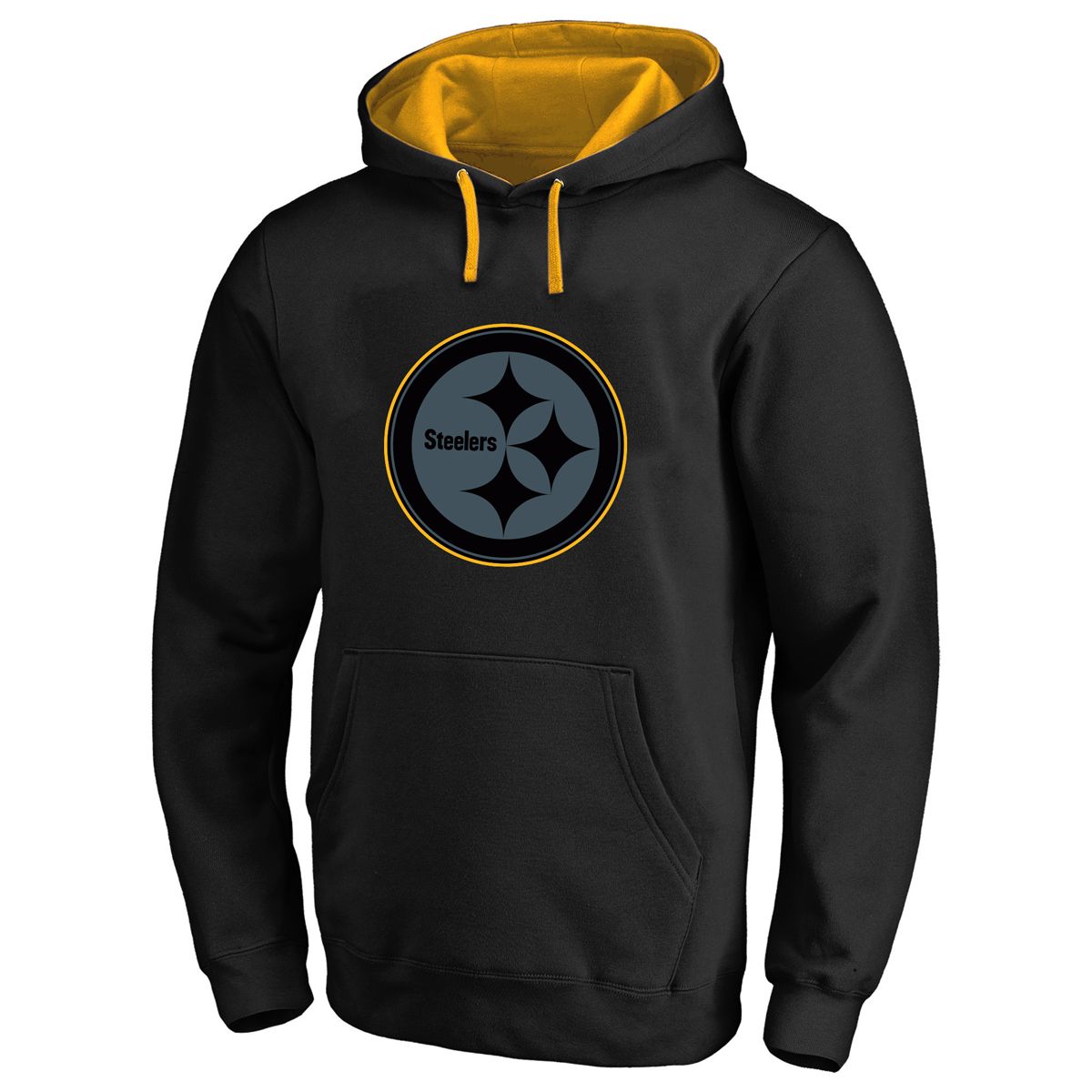 Pittsburgh Steelers Men's Big & Tall Alternative Logo Pullover Fleece Hoodie 4 Pittsburgh Steelers Men's Big & Tall Alternative Logo Pullover Fleece Hoodie