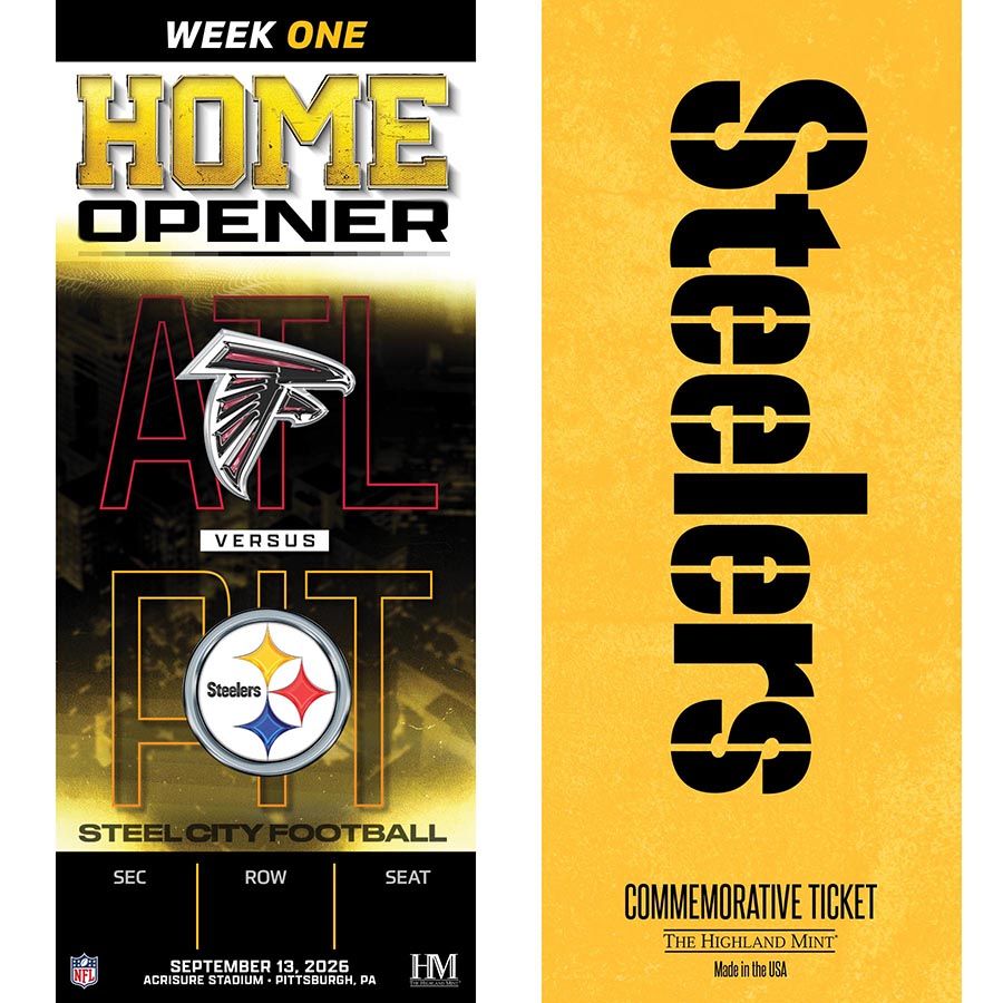 Pittsburgh Steelers vs. Atlanta Falcons 9/13/26 Personalized Ticket of the Game