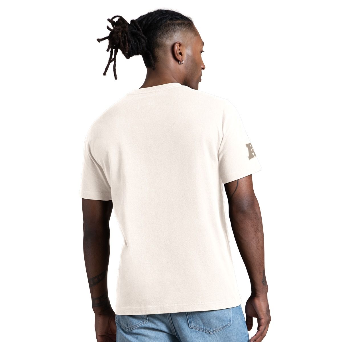 Pittsburgh Steelers Men's GIII Baseline Cream Short Sleeve T-Shirt 2 Pittsburgh Steelers Men's GIII Baseline Cream Short Sleeve T-Shirt