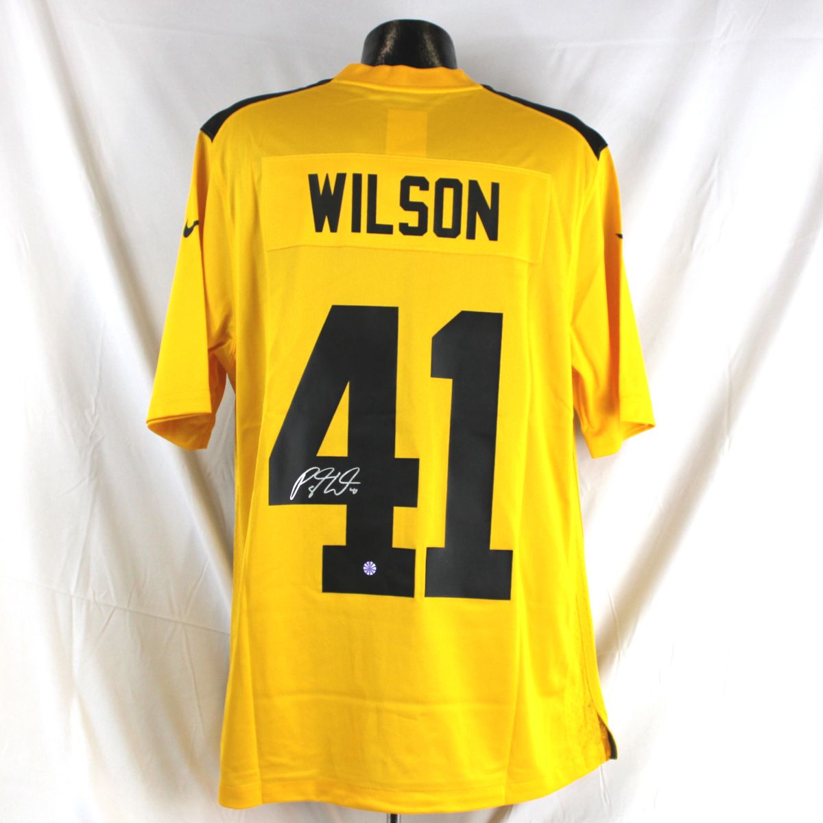 Pittsburgh Steelers #Payton Wilson Autographed Nike Replica 1933 Legacy Jersey 1 Pittsburgh Steelers #Payton Wilson Autographed Nike Replica 1933 Legacy Jersey