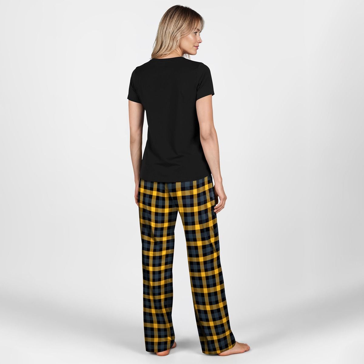 Pittsburgh Steelers Women's Highland Short Sleeve & Pant Set 2 Pittsburgh Steelers Women's Highland Short Sleeve & Pant Set