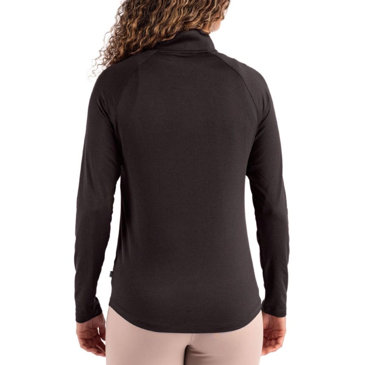 Pittsburgh Steelers Women's Cutter & Buck Coastline Black 1/4 Zip 2 Pittsburgh Steelers Women's Cutter & Buck Coastline Black 1/4 Zip