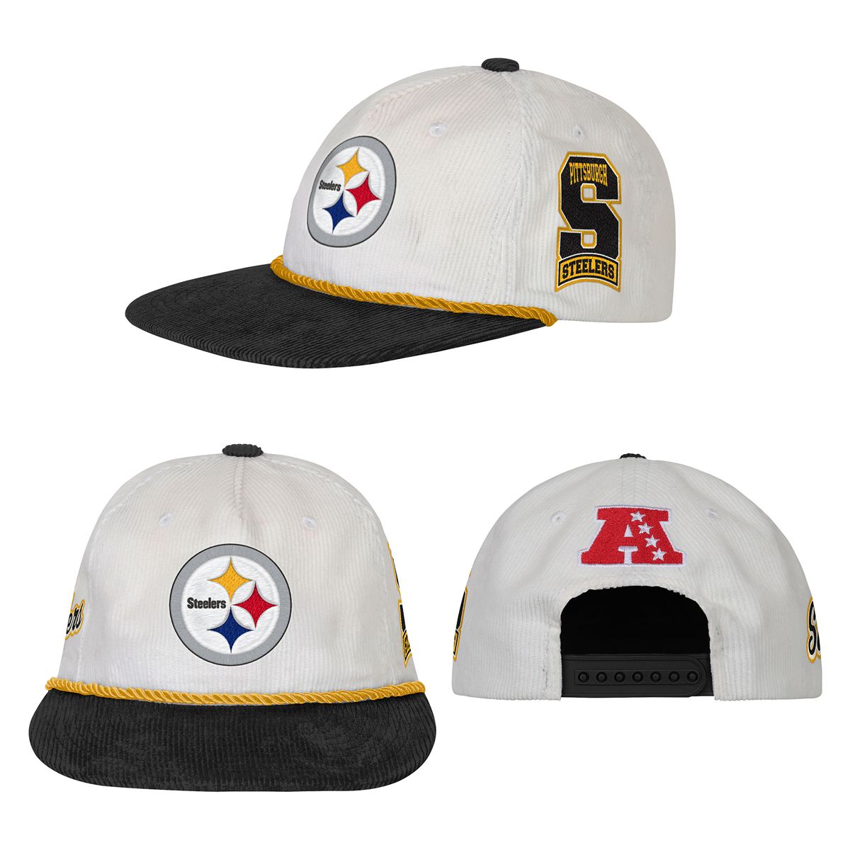 Pittsburgh Steelers Youth Cover Zero Two Tone Hat 4 Pittsburgh Steelers Youth Cover Zero Two Tone Hat